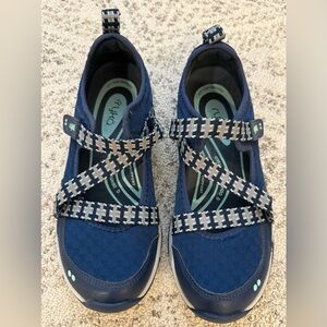 Ryka Mary Jane Style Sneakers Navy Sz 7.5
